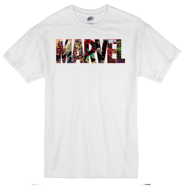 Marvel Logo T Shirt Basic Tees Shop