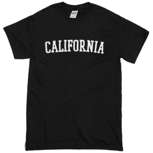 California font Tshirt Basic tees shop