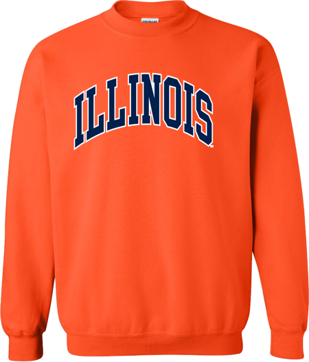 Illinois Orange Sweatshirt - Basic tees shop