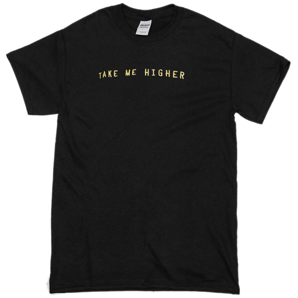Take Me Higher black T-shirt - Basic tees shop