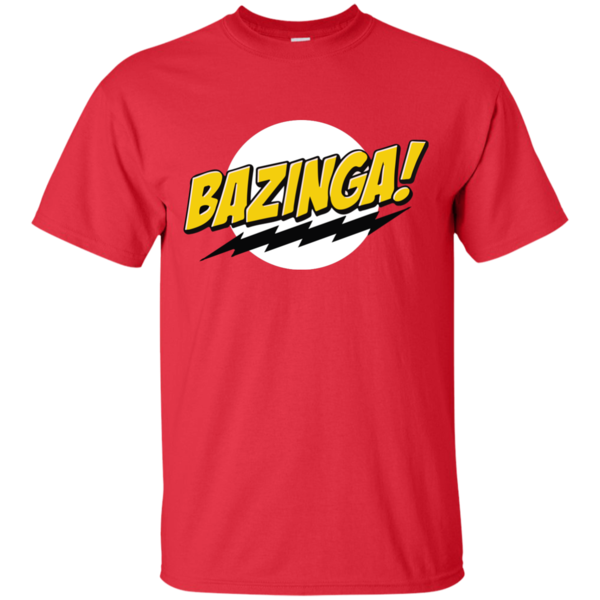 BAZINGA Red T-shirt - Basic tees shop
