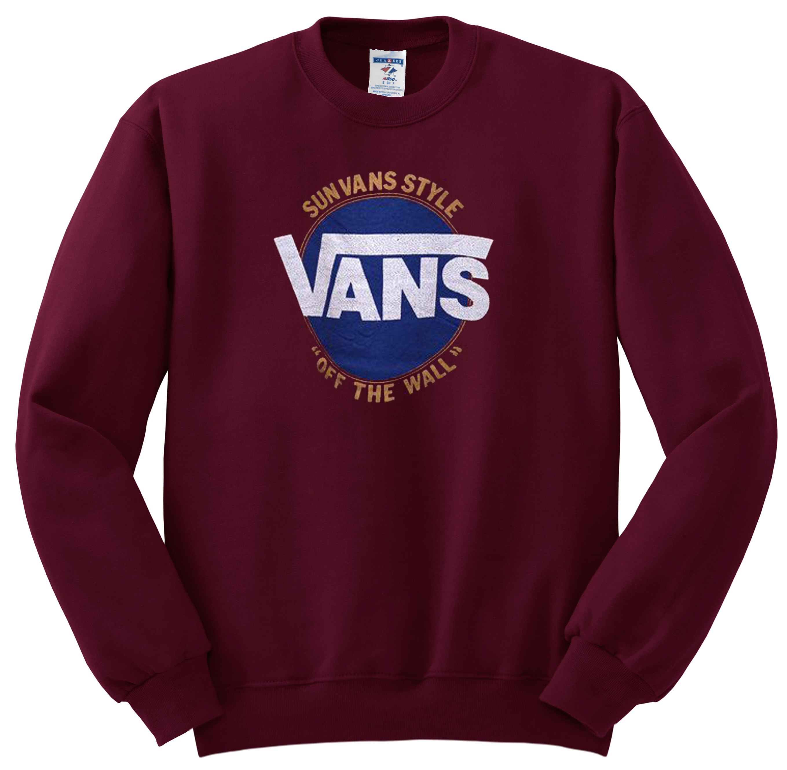 maroon vans sweatshirt