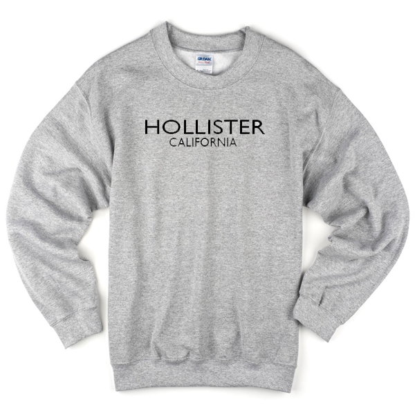hollister grey sweatshirt