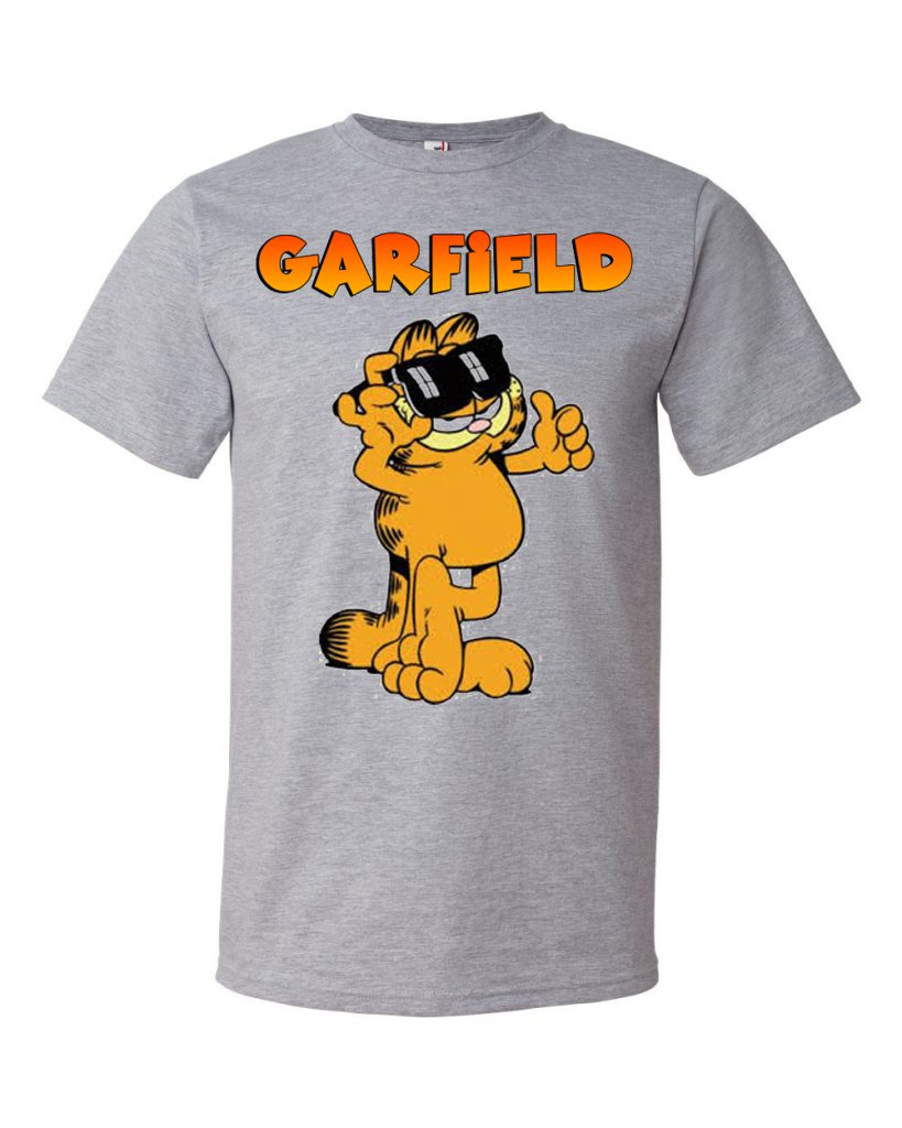 Garfield Grey T-shirt - Basic tees shop Garfield Grey T-shirt